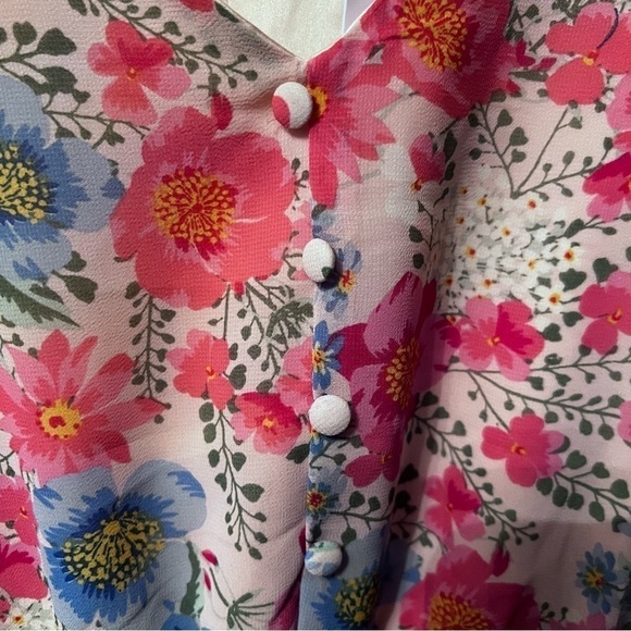 Sugarlips Macaron Floral Nellie Ruffle Midi
Dress Size: L NWT - Picture 10 of 14